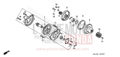 OIL PUMP CG125ES4 de 2004